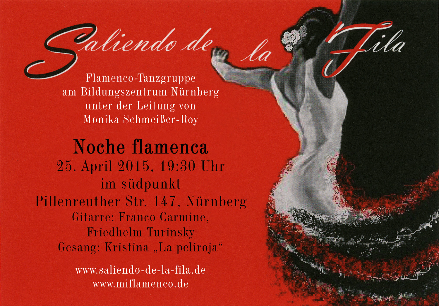Einladung 'Noche Flamenca 2015'